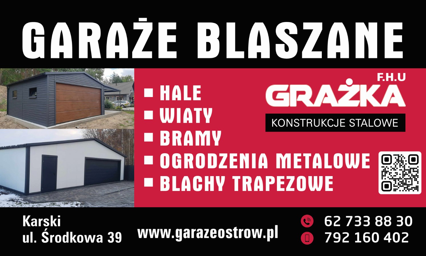 GRAŻKA GARAŻE BLASZANE - bramy OSTRÓW WIELKOPOLSKI bramy OSTRÓW WIELKOPOLSKI